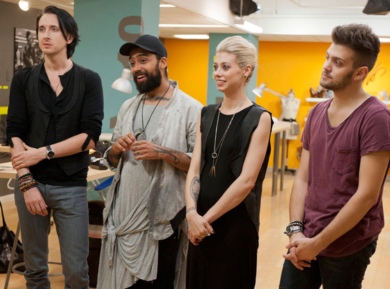Dmitry Sholokhov, Fabio Costa, Melissa Fleis, Christopher Palu, Project Runway Dmitry Sholokhov, Fabio Costa, Melissa Fleis, Christopher Palu, Project Runway